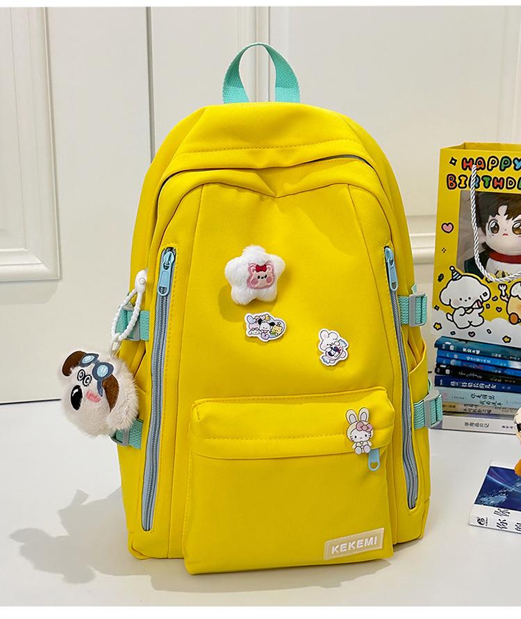 School Bag 2025 New Japanese Ins Harajuku Third To Sixth Grade School Bag High Value Mint Green Small Fresh Backpack