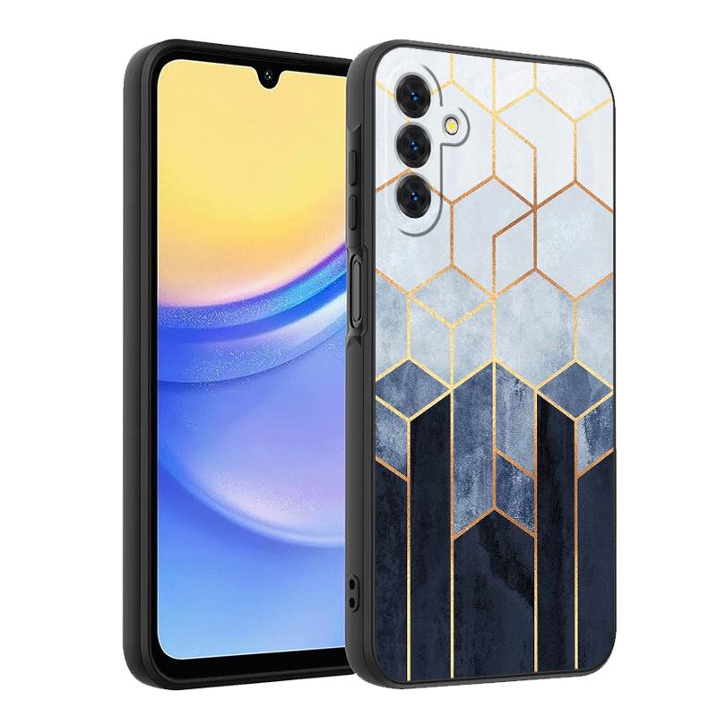 Geometric Marble Pattern Soft Phone Case for Samsung A17 A37 A57 A16 A26 A36 A56 A15 A25 A35 A55 A14 A24 A34 A54 A13 A23 A33 A53
