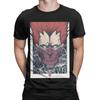 Men's T Shirts Anime Vintage Tees Short Sleeve Round Collar T-Shirts Pure Cotton Printed Tops