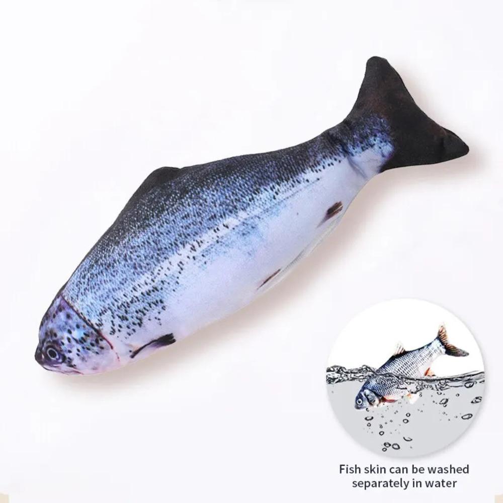 Cat Dog Toy Fish Electric Floppy Simulation Fish Interactive Training Teeth Grinding Pet Chew Toys