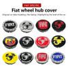 4pcs 3D 50mm logo car emblem Wheel Center Hub Cap auto Rim refit dust-proof badge covers emblem accessories For FIAT Abarth