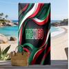 Mexico Footbal Print Beach Towel Quick Dry Super Absorbent Soft Bath Towel for Swimming Beach Travel Fan Souvenir Gift