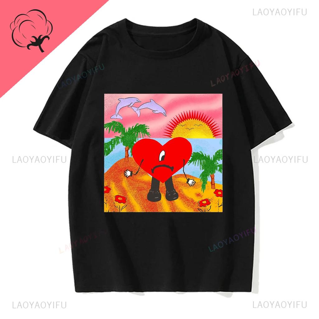 Un Verano Sin Ti Bad Bunny Tu No Eresyythkg Printed Pure Breathable and Summer Shortsleev Casual Oneck Comfortable Men Tshirt