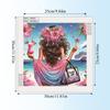 Summer Beach Special Shaped 5D DIY Partial Drill Diamond Art Kit for Adults Home Wall Decor Diamonds Dots Gem Art Kits 30x30cm