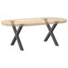 Vidaxl Coffee Table Legs, 2 Pcs, Anthracite, 50X(42-43) Cm, Steel