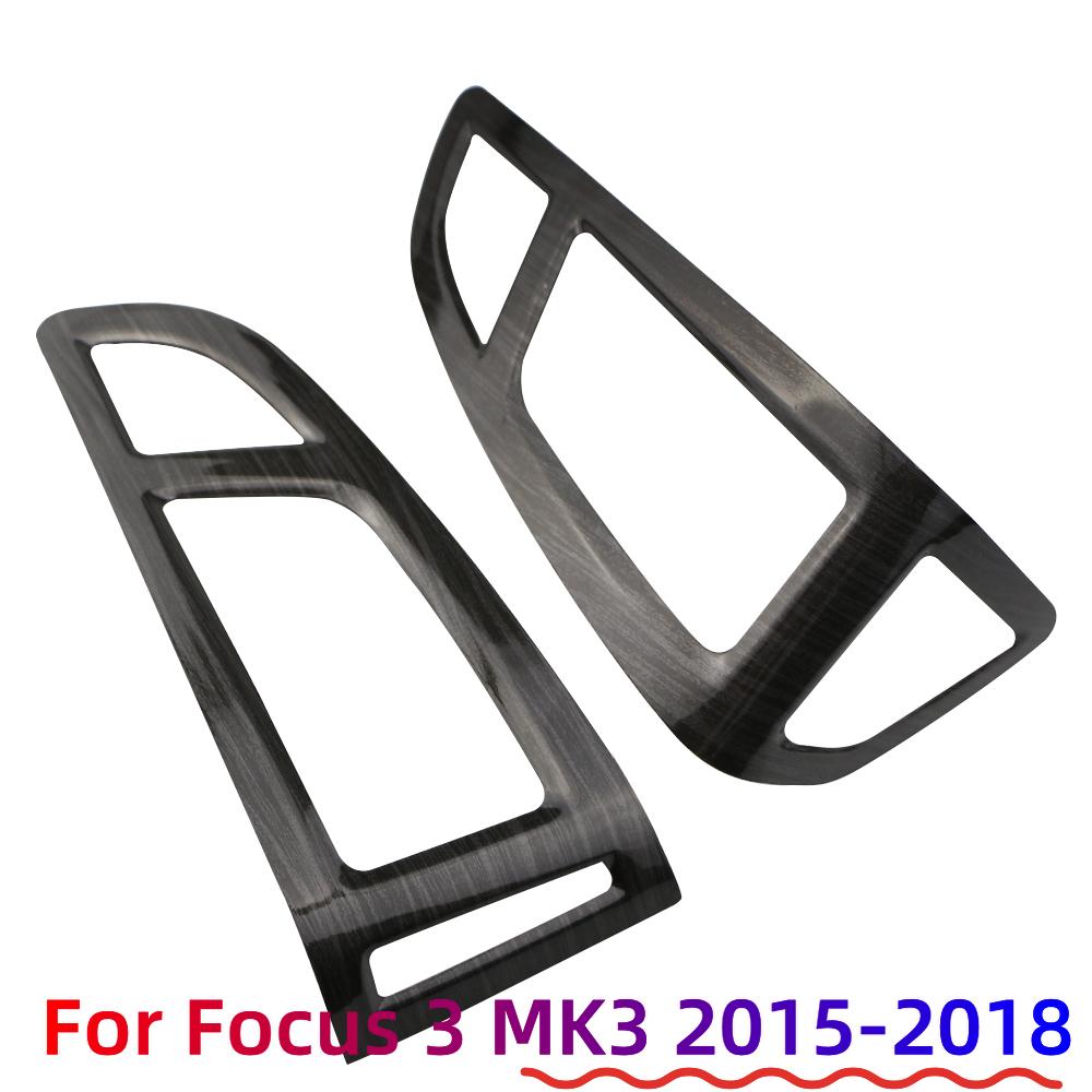 LHD for Ford Focus 3 MK3 2015 - 2018 Car Air Conditioning Vent Outlet Panel Cover Sticker AC Vents Trim ABS Accessories