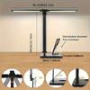 Adjustable Dual-Head LED Desk Lamp, Touch Control Table Light with Dimming Function and Foldable Design for Study & Office Use