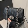 French Niche Rhombus Chain Bag Women's 2025 New Popular Messenger Bag Women Ins Douyin Same Shoulder Bag