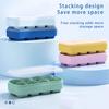 Silicone Ice Cube Tray 8 Grids Pub Blocks Maker Reusable Refrigerator Mold Press Type Square Shape Mould Home Wedding