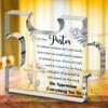 2D Flat Christian Pastor Gift Acrylic Desk Decor Plaque, Religious Present, Suitable for Wall Decoration, Porch, Room, Villa, Accents Home, Hallway, O