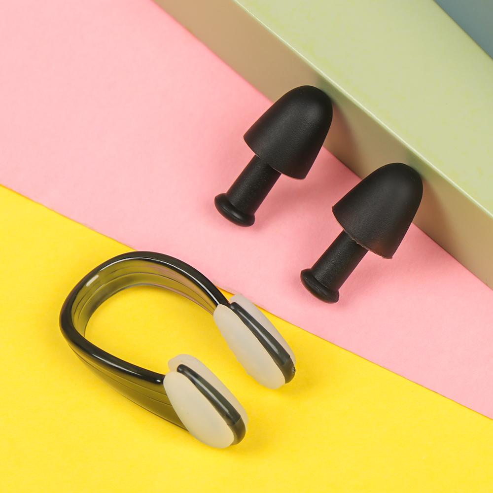 Dive Supplies Case Protective Soft Swimming Earplugs Nose Clip Prevent Water Protection Ear Plug
