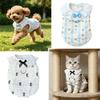 Cute Spring Summer Puppy Lace Vest Breathable Soft Cat Cake Skirt Cartoon Bowknot Kitten T-shirts for Small Medium Dog