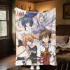 High School Dxd Plush Blanket Soft Comfortable All Seasons Blanket Sofa Office Naps Blanket Outdoor Travel Throw Perfect Gift