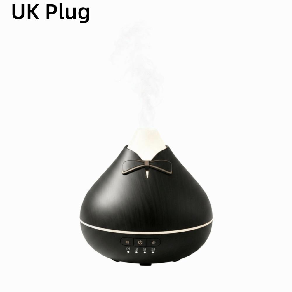 Wood Grain Cool Mist Humidifier Quiet Essential Oil Scent Machine Home Use