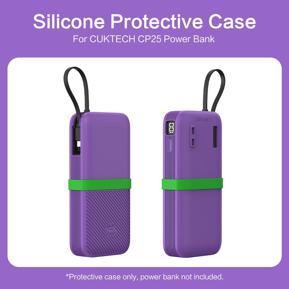 SIKAI Silicone Case For CUKTECH CP25 45W 20000mAh Power Bank Two-Way Fast Charge Self Portable Powerbank Includes Cable Strap