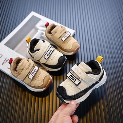 Autumn Winter Children's Shoes Baby Shoes Warm Plus Velvet Non-slip Soft Sole Toddler Shoes Children's Cotton Shoes