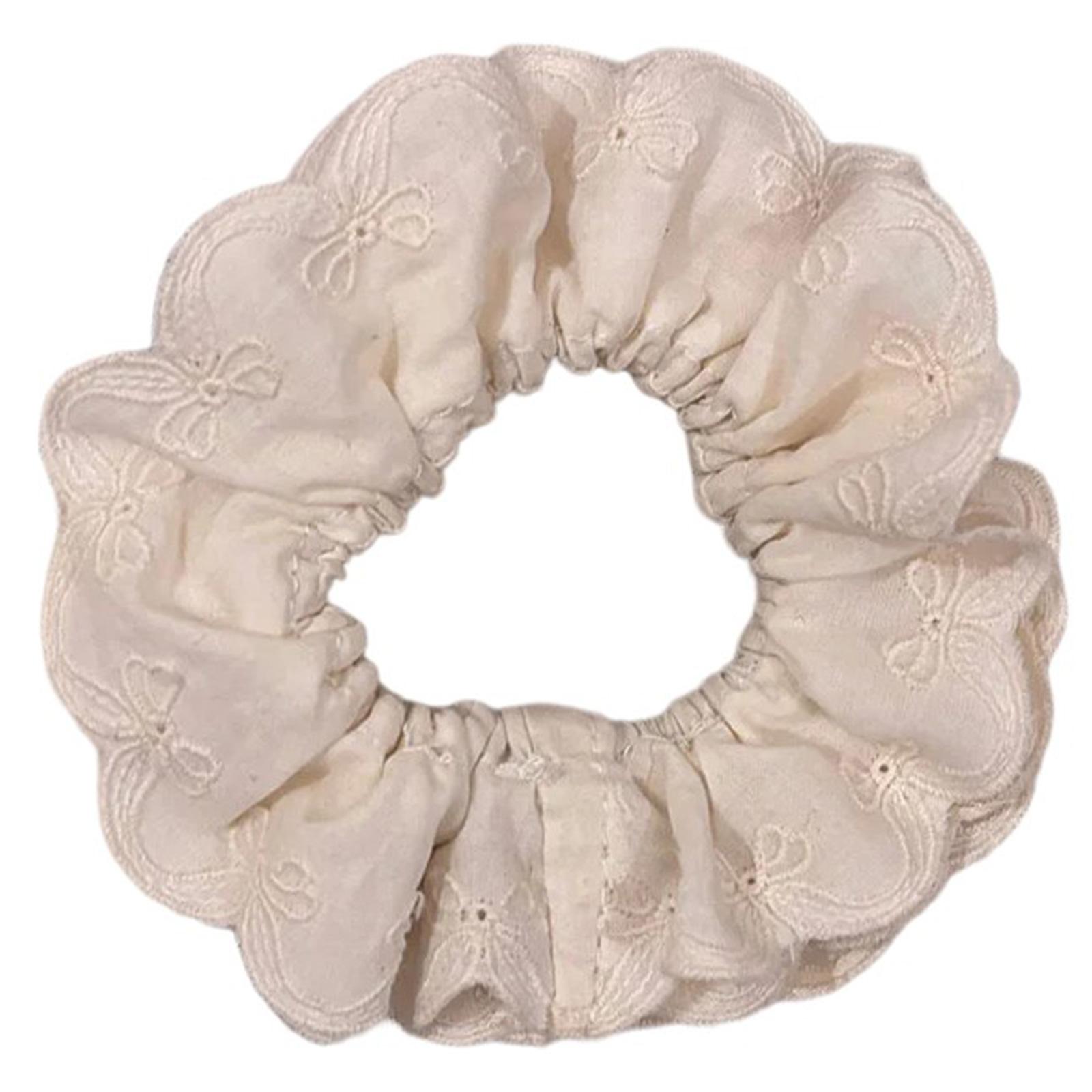 

Temperament Elastic Hair Scrunchies for Girl Lace Trim Hair Rope Makeup Spring Hair Rope for Girl Hair Styling Supply
