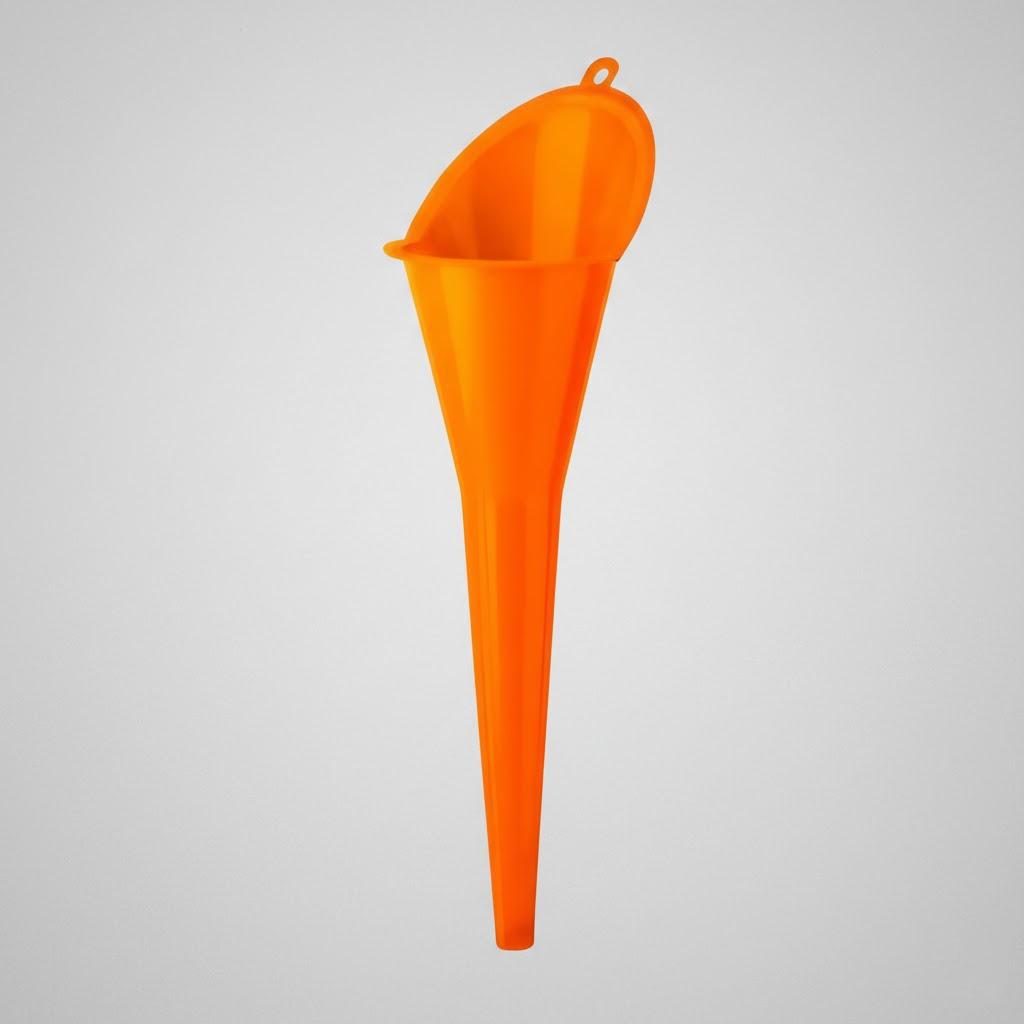Gasoline Oil Fuel Filling Funnel Anti Splash Long Stem Car Motorcycle Fueling Tool Plastic Funnel Vehicle Gas Filler Accessories оранжевый