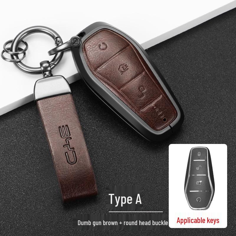 Full Coverage Key Case for BYD Models: Song, QinPLUS/dmi, Dolphin, e2, Tang, Han EV, e3, and Destroyer 05.