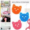 6pcs Dual Sided Scrub Sponge Multi Functional Cute Temperature Sensitive Non Scratch Dish Sponge for Washing Dishes Kitchen Bathroom