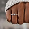 Twelve Star Heart Ring: Women's Elegant Heart-Shaped Gemstone Fashion Ring