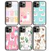 Cute Llama Alpaca Animals Cartoon Phone Case Cover for iPhone 17 Air 16 15 14 13 11 12 Pro Max Plus Shell Coque