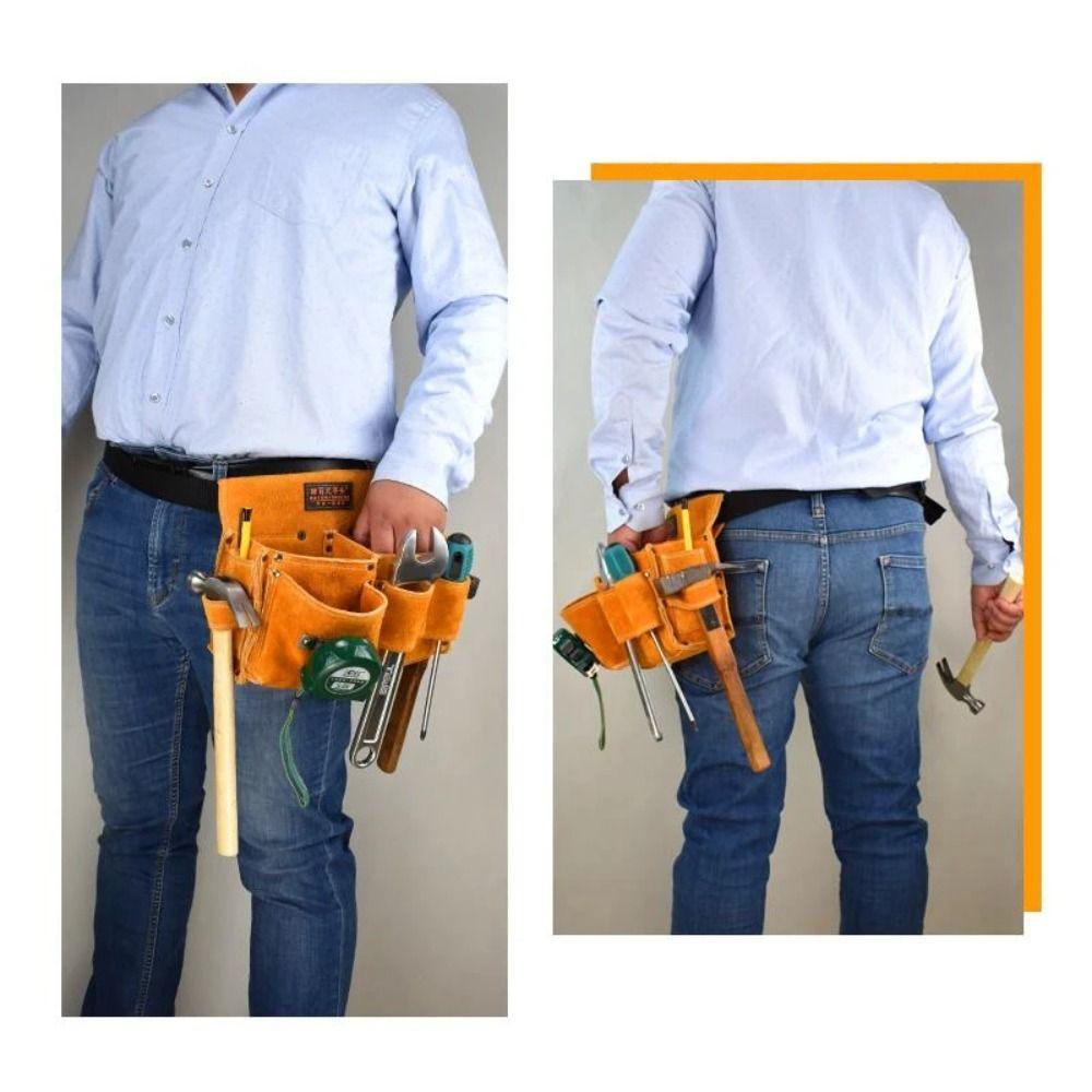 Sturdy Belt Tool Bag Wear Resistant Tool Storage Bag Multipurpose Hardware Organizer Carpenter