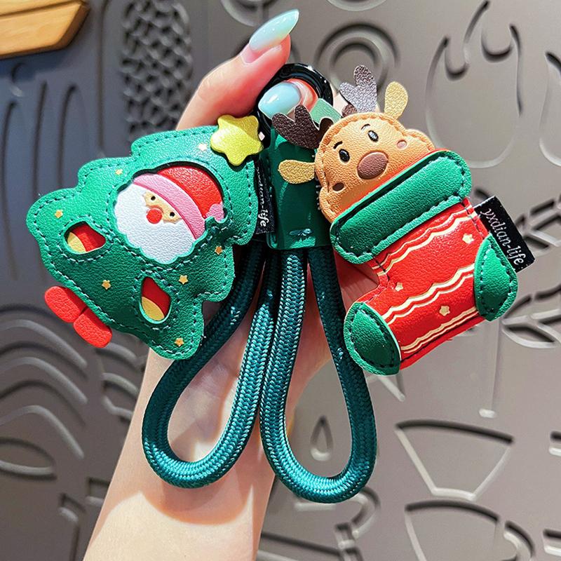 Christmas Classic Christmas Theme Cute Cartoon Design Gift Bag Charm Christmas Decoration Ornament Funny 1PC