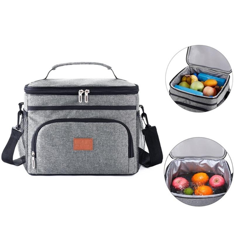 Portable Lunch Bag Insulated Bento Box for Women Men Reusable Lunch Box Dinner Container Large Capacity Handbag Food Bag