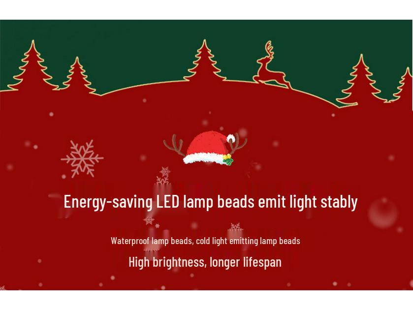 Santa Parachute LED Christmas Window Ornaments