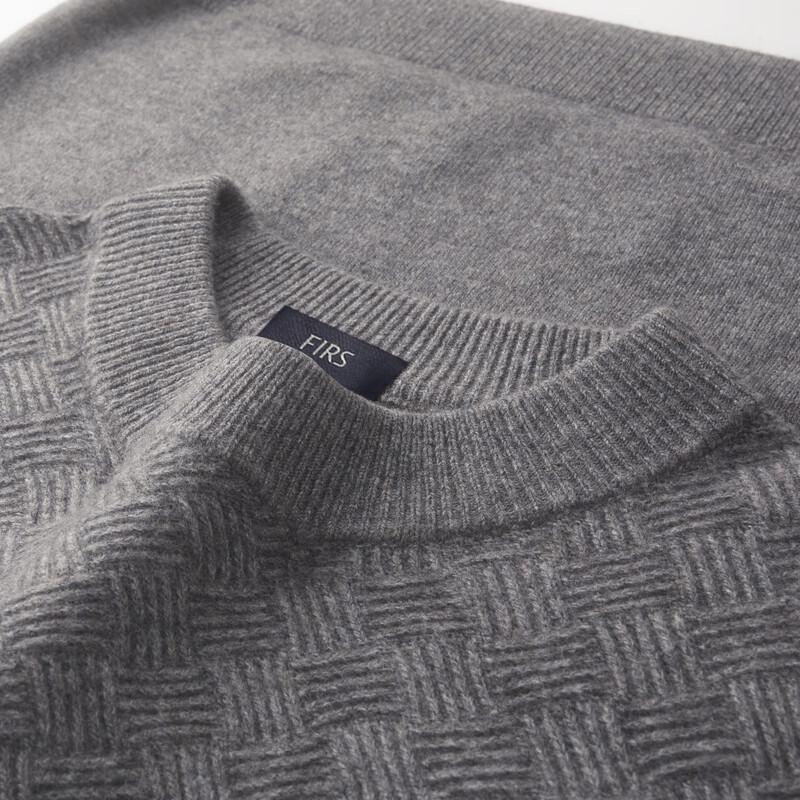 Men's Heavyweight Cashmere Wool Round Neck Sweater