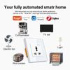 UK Standard Smart Wi-Fi Wall Socket with App & Voice Control, Timer, and Remote Switch