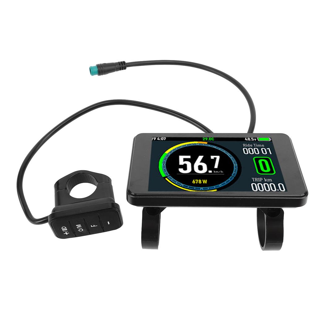 Electric Scooter Controller Kit 15A Controller Water Resistant VM T8 Color Display Meter with Thumb Throttle for 250W 350W Motor Conversion
