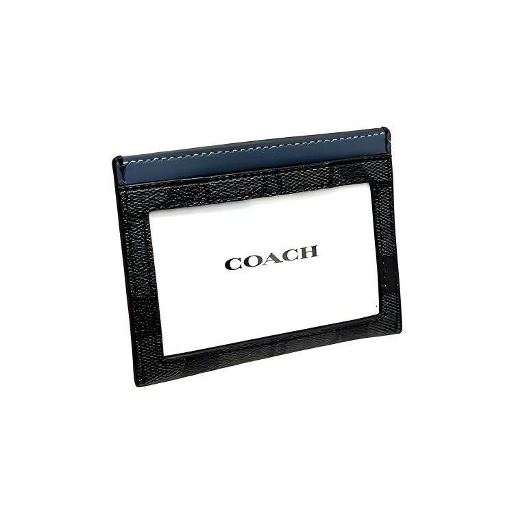 Coach Card Case Gift Set Classic Monogram Belt Men Accessories Black C8278-QBEP7