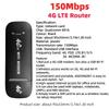 4G LTE Wireless USB Dongle 150Mbps Mobile Broadband Modem Stick 4G SIM Card Hotspot Router for Home Office Wireless WiFi Adapter