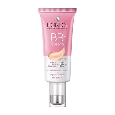 BB+ Krem Fildişi 30g Açık Ten Tonu İçin SPF 30 PA++ ile Anında Leke Kapatıcılık ve Doğal Makyaj Işıltısı