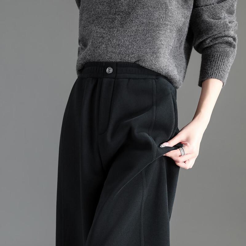 Demana Women's Winter Warm Wide-Leg Fleece Pants