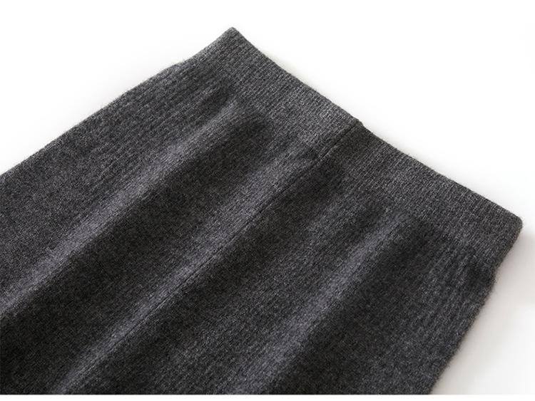 

Women s Cashmere Knit Leggings: Abdomen-Cinching, Butt-Lifting, Slimming, Solid Color, Warm, Skin-Friendly Base Layer for Autumn and Winter XXXL