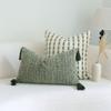 French Retro Green Throw Pillow Cover Wabi-Sabi Style Three-Dimensional Embroidery Sofa Pillowcase Headboard Cushion Covers
