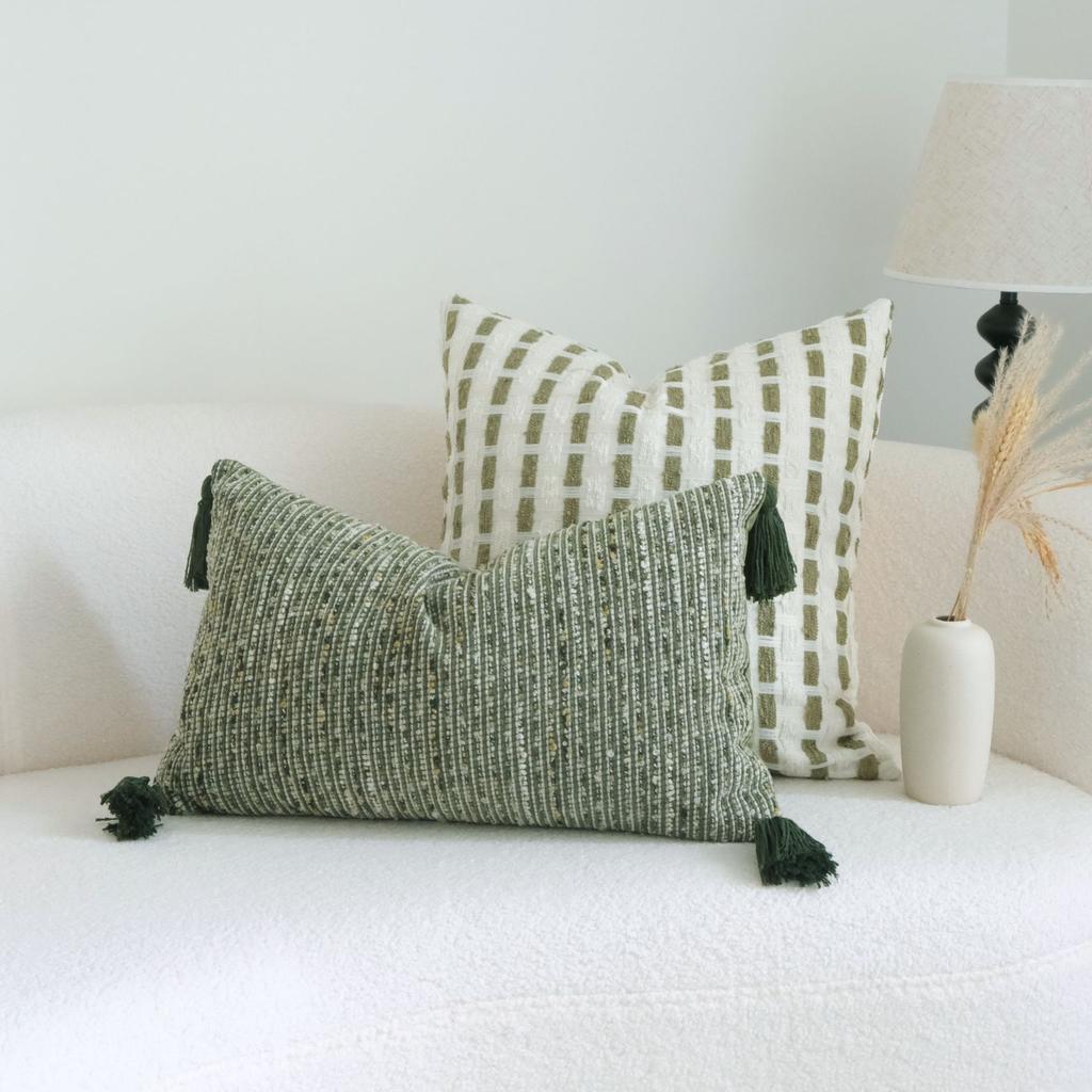 French Retro Green Throw Pillow Cover Wabi-Sabi Style Three-Dimensional Embroidery Sofa Pillowcase Headboard Cushion Covers