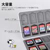 Dlseego Switch Game Card Nintendo Switch Card Storage Case for 24 Switch Cards and 24 SD Soft Case with Game Card Portable and Snoopy White Case,