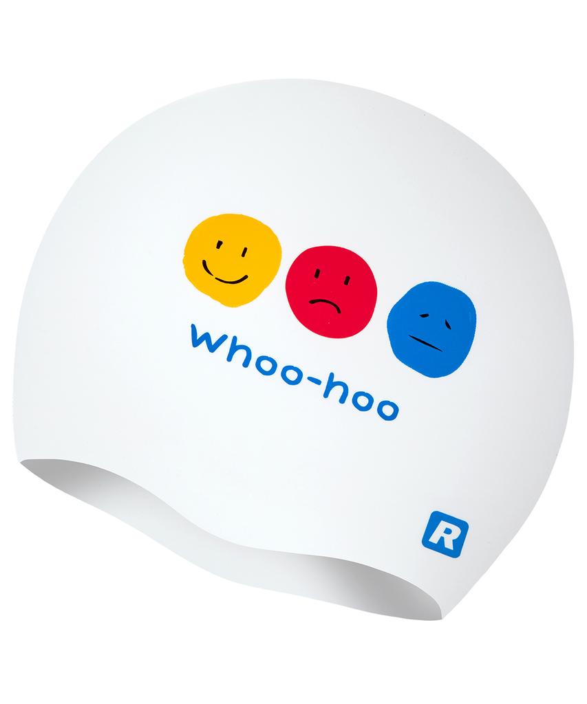 Laelliseupocheu [Oruc806 Wht] Huhu Trio Silicone Swim Cap White
