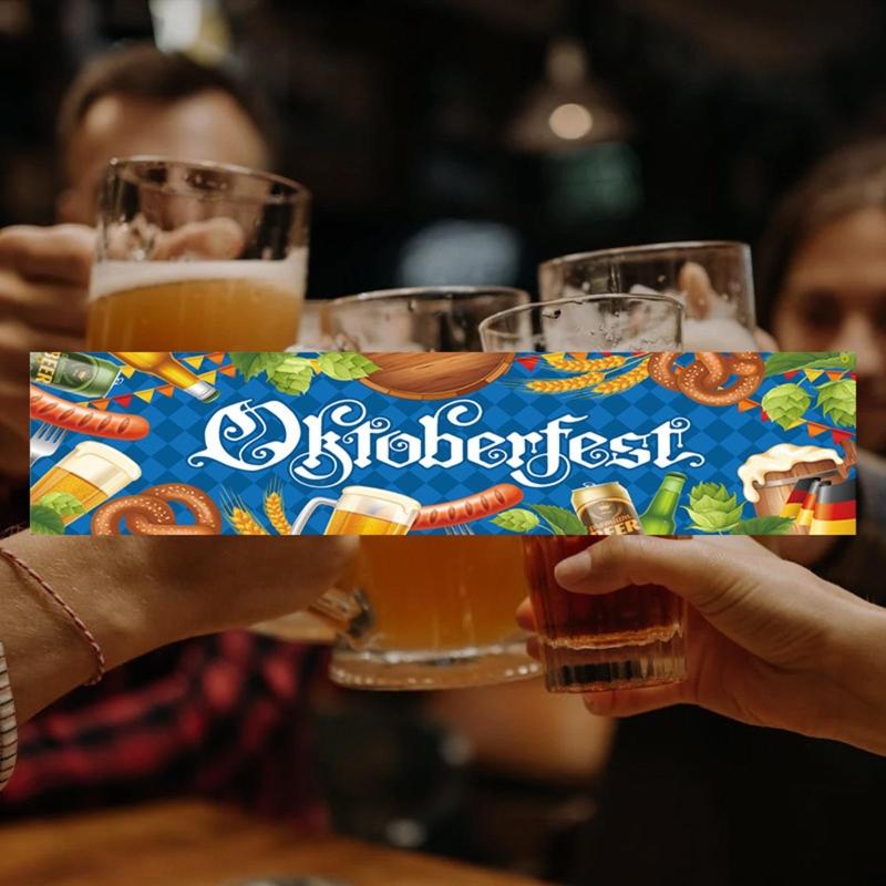 Oktoberfest Festival for Banner for Creative Polyester Reusable Hanging Flag Decor for Home Holiday Party Decoration Gif