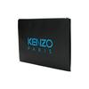 Kenzo Classic Tiger Head Embroidery Color Block Zip Closure Leather Clutch Men Clutch Black F965PM322L49-99B