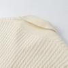 Women's 2026 Summer Knit Polo Sweater with Long Sleeves and Buttons