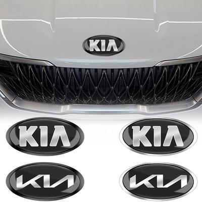 1pcs 3D ABS Car Front Hood Logo Emblem Badge Sticker For K2 K3 K5 K7 EV6 KX3 Soul Seltos Sportage Cerato Optima Sorento