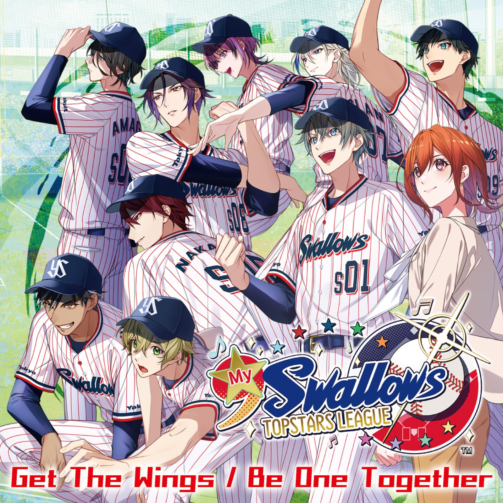 

TOPSTARS theme song Maxi Single My9Swallows LEAGUE song/ending