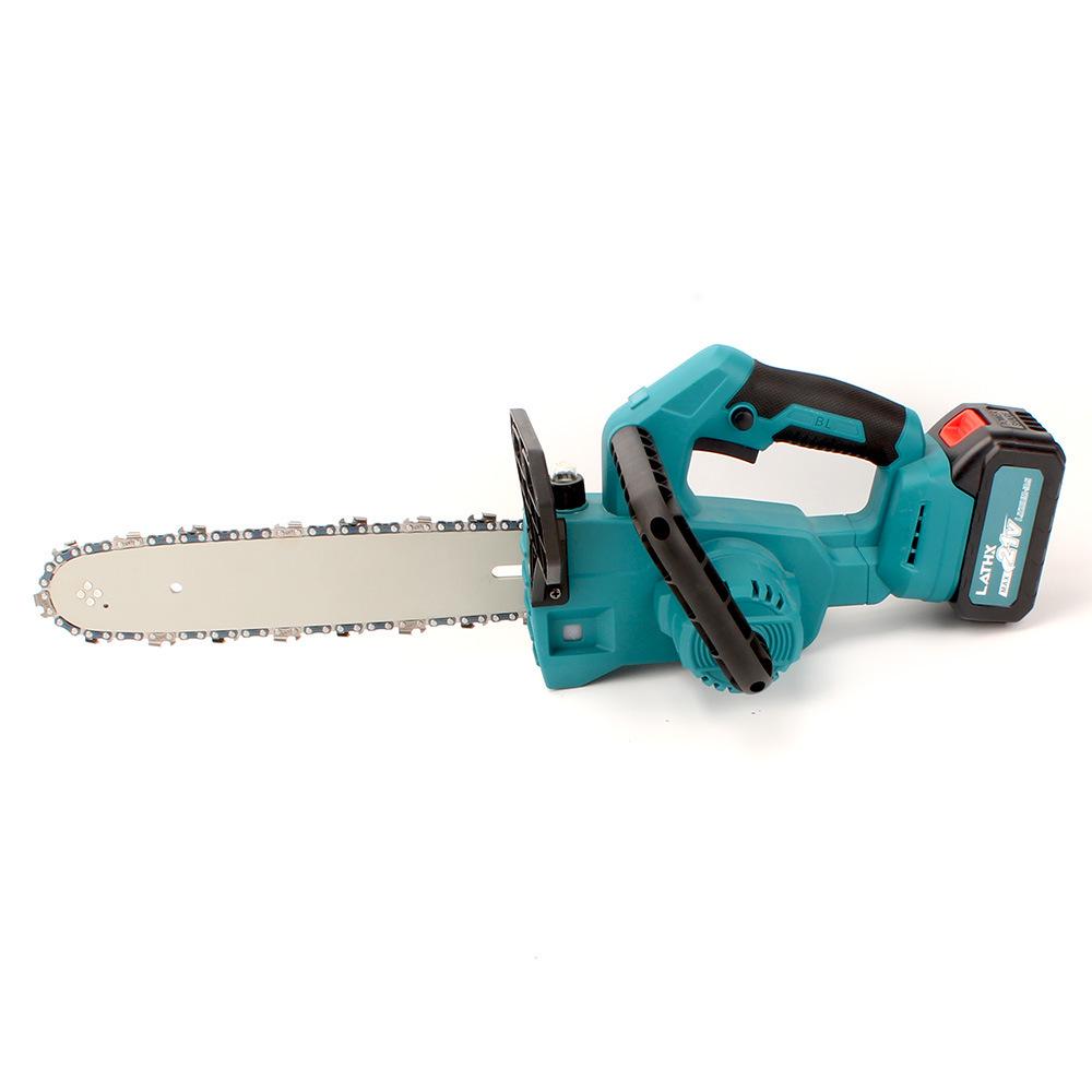 12" Rechargeable Brushless Lithium Battery Chainsaw for Outdoor Woodworking and Tree Felling