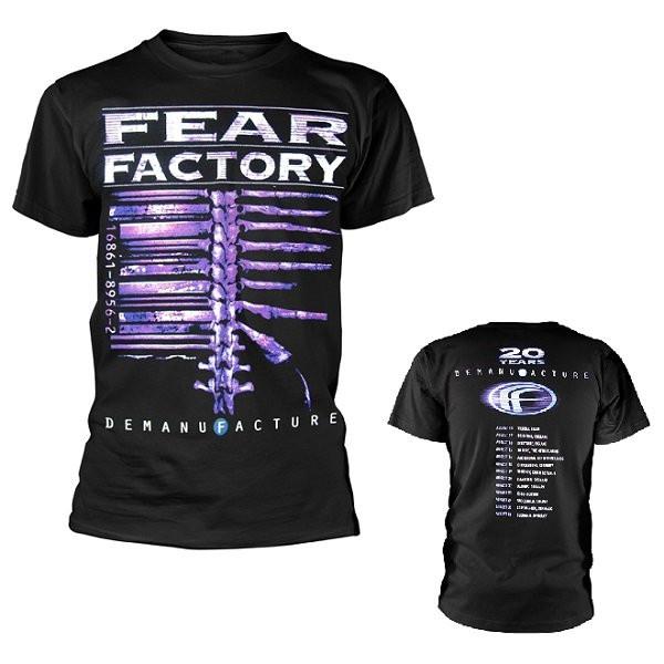 FEAR FACTORY Demanufacture 20 Years Tour Tour Stock Black Shirt XL