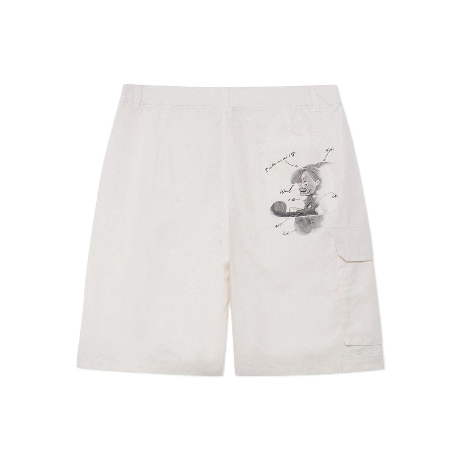 Li-Ning x Disney Pinocchio Graphic Shorts  Sail  Men s AKSS431-1 XXL